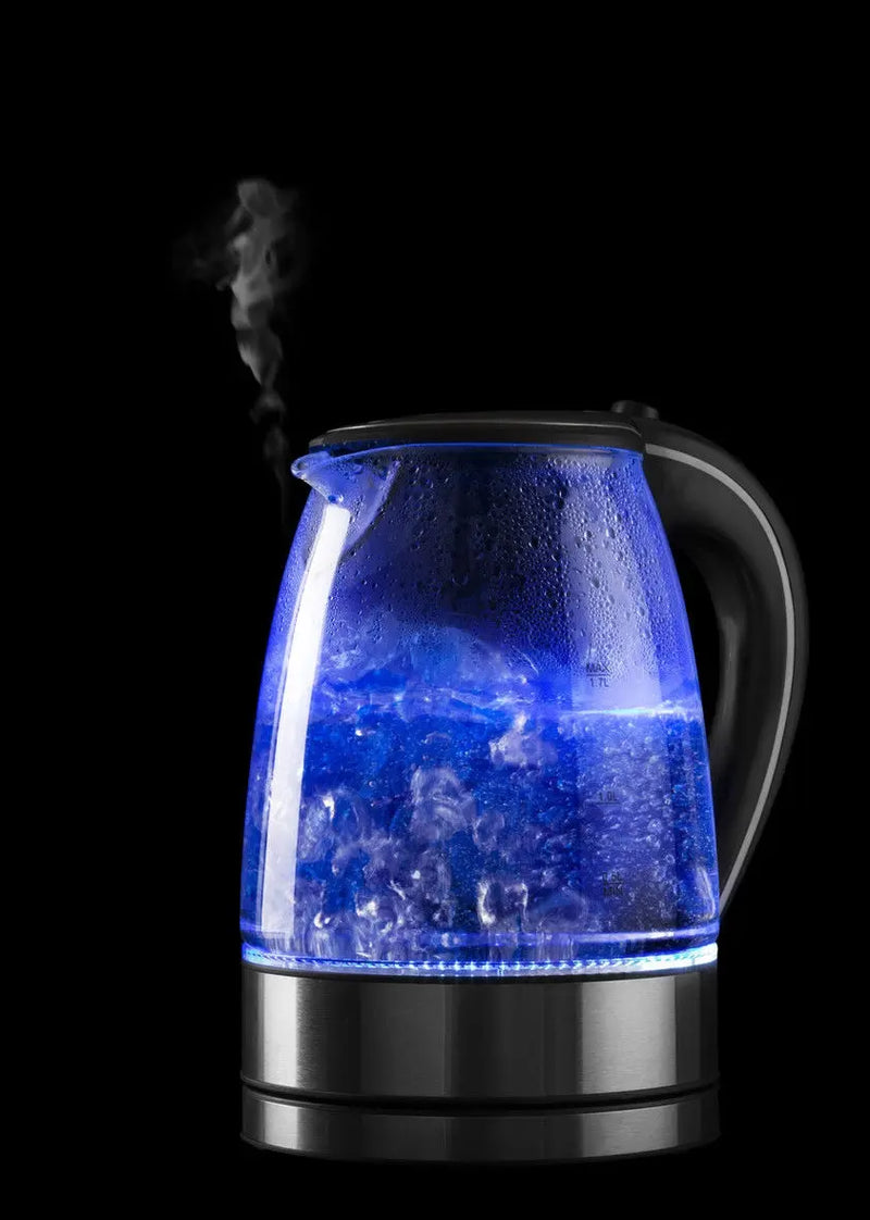 Pursonic Glass Kettle Electric LED Light Kitchen Water Jug Stainless Steel - Myzenhome