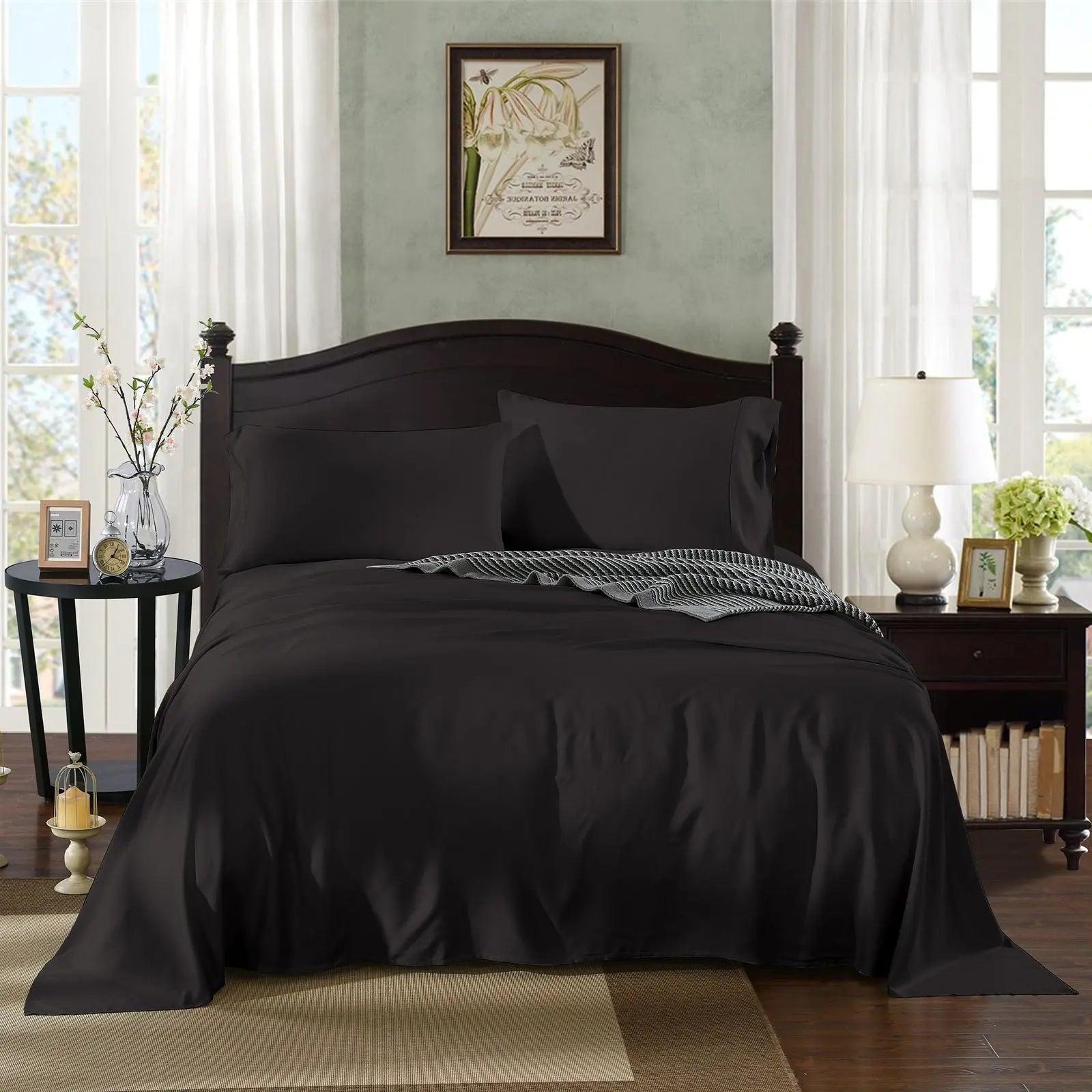 Royal Comfort 100% Bamboo Cotton 3 Piece Bedding Sheet Set Bed - Myzenhome