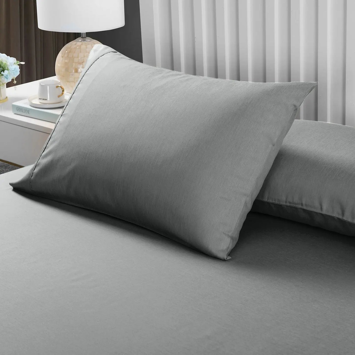 Royal Comfort 2000TC 3 Piece Fitted Sheet and Pillowcase Set Bamboo Cooling - Myzenhome