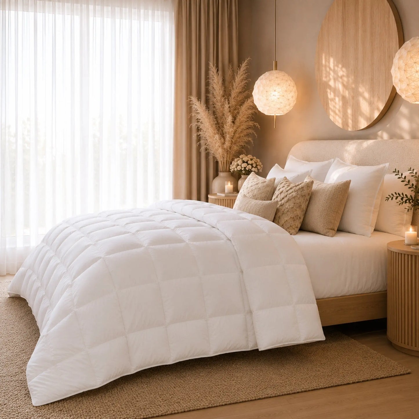 Royal Comfort 500GSM 100% Pure Wool Quilt Natural All-Seasons Duvet Myzenhome