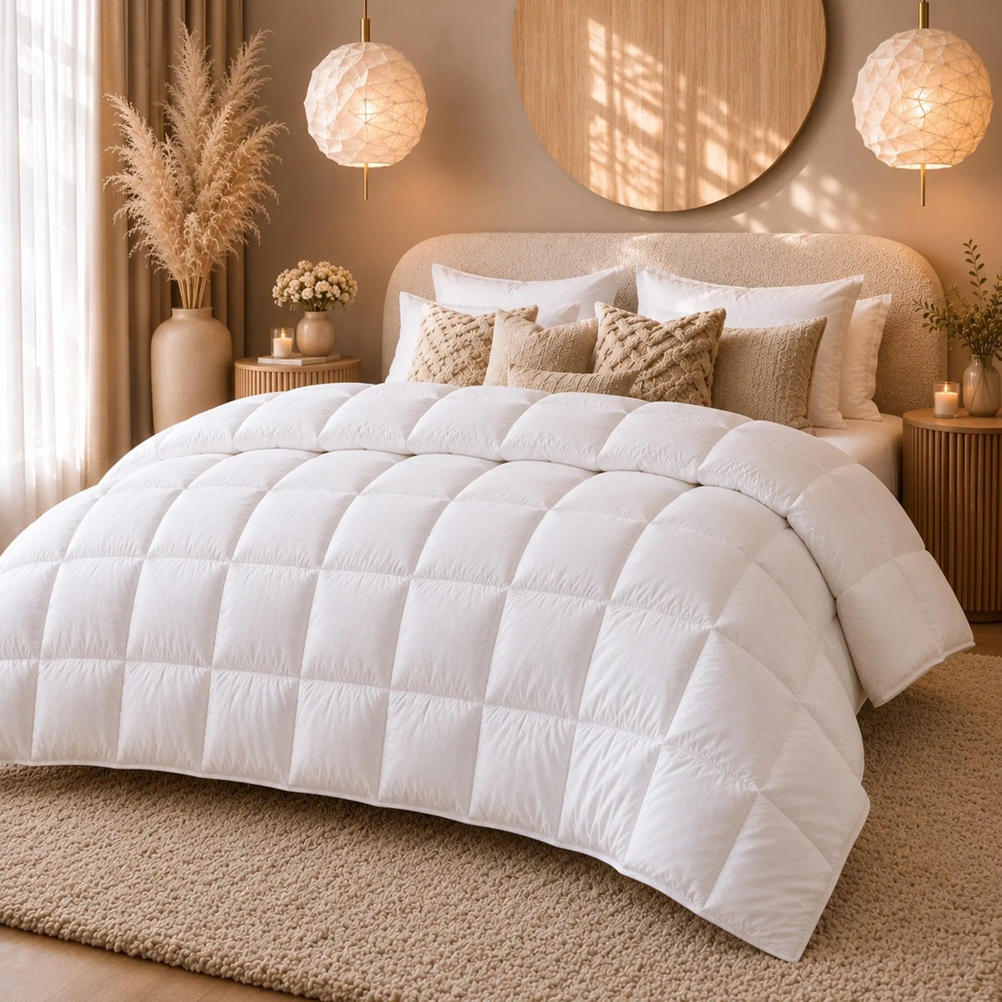 Royal Comfort 500GSM 100% Pure Wool Quilt Natural All-Seasons Duvet Myzenhome