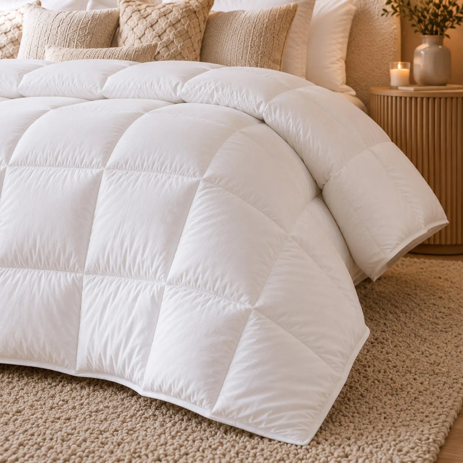 Royal Comfort 500GSM 100% Pure Wool Quilt Natural All-Seasons Duvet Myzenhome