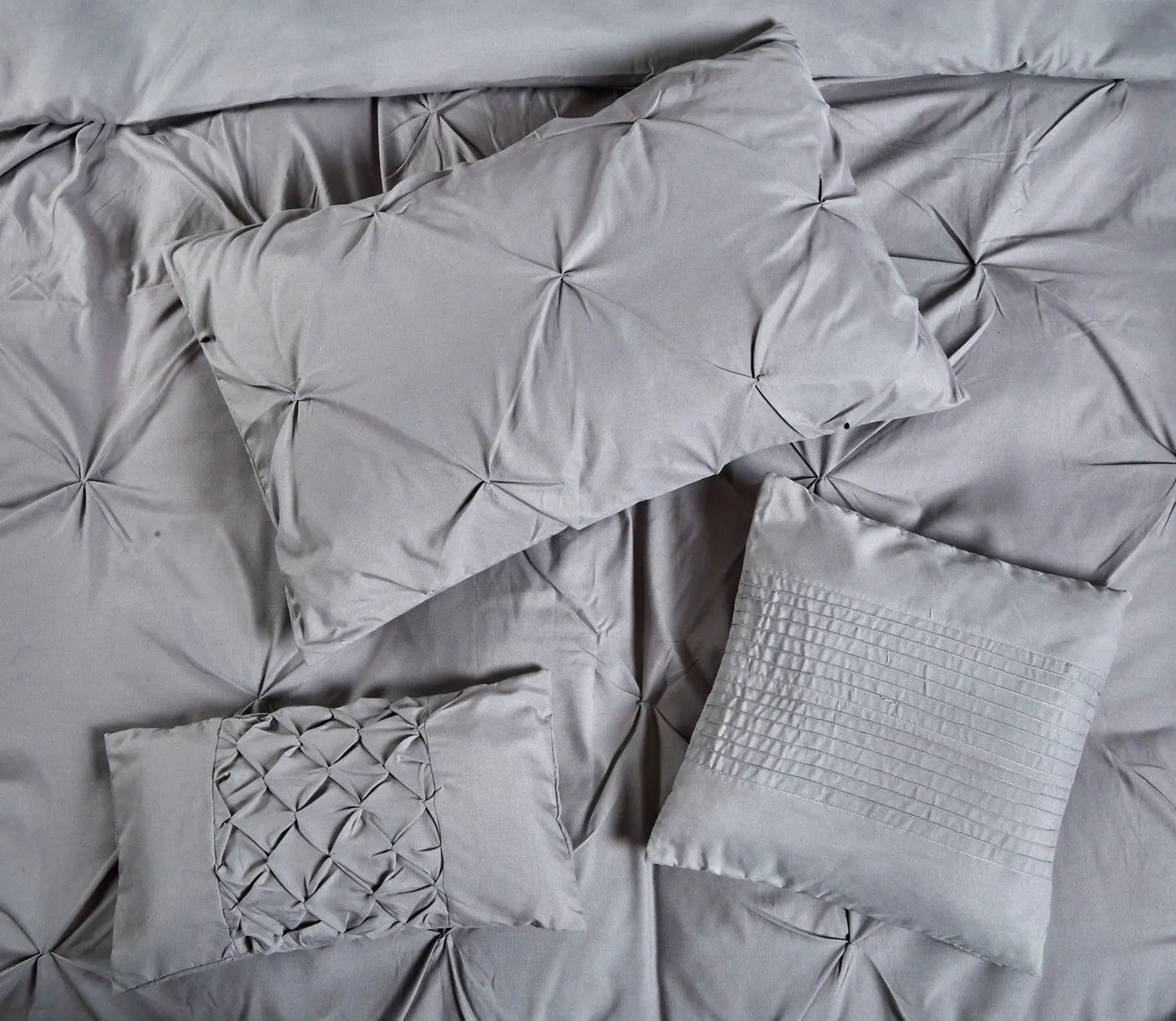 Royal Comfort 7 Pc Soft Microfiber Fitted Pleat Comforter Case Blanket Bed Set Myzenhome