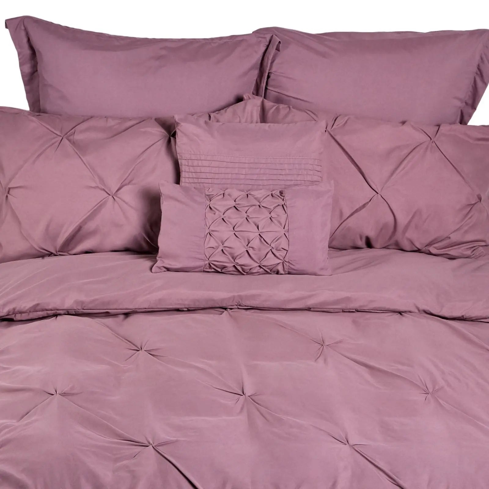 Royal Comfort 7 Pc Soft Microfiber Fitted Pleat Comforter Case Blanket Bed Set Myzenhome