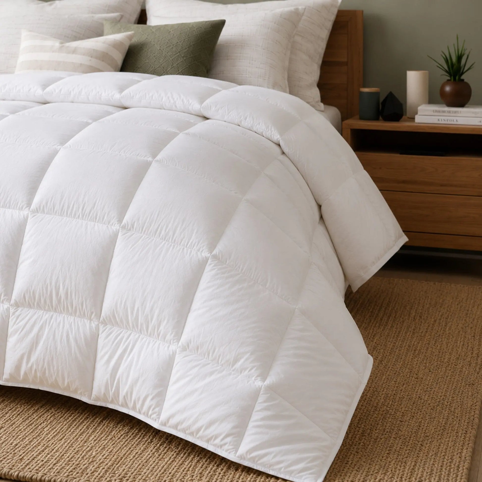 Royal Comfort 800GSM Wool Blend All Seasons Quilt 60% Wool Cotton Cover Myzenhome