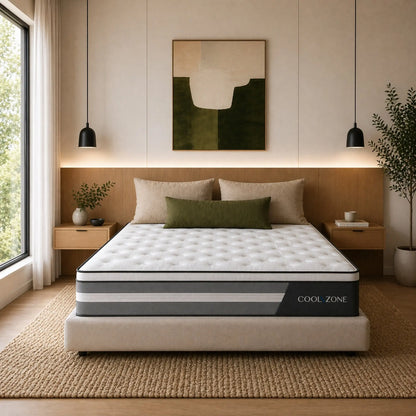 Royal Comfort Cool Zone Euro Top Pocket Spring Mattress Medium-Firm 30cm Tencel Myzenhome