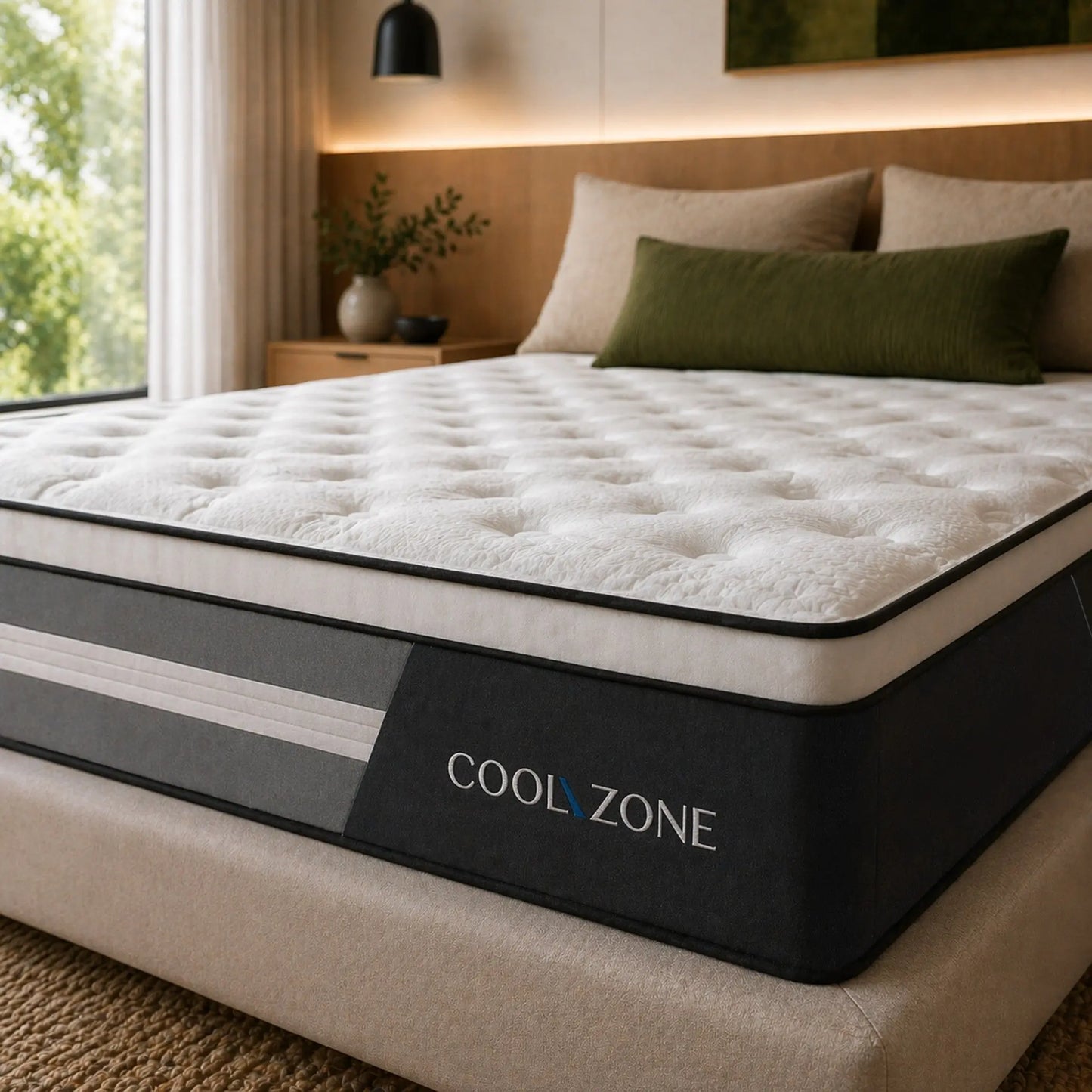 Royal Comfort Cool Zone Euro Top Pocket Spring Mattress Medium-Firm 30cm Tencel Myzenhome