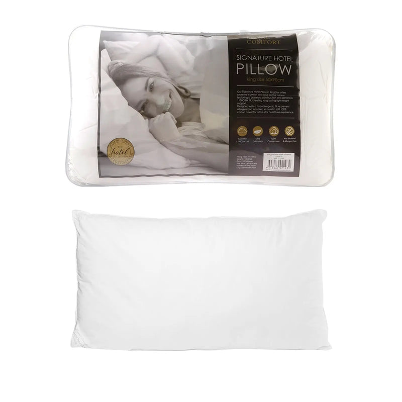 Royal Comfort Cotton Cover 233TC Microfibre Luxury Signature Hotel Pillow - Myzenhome