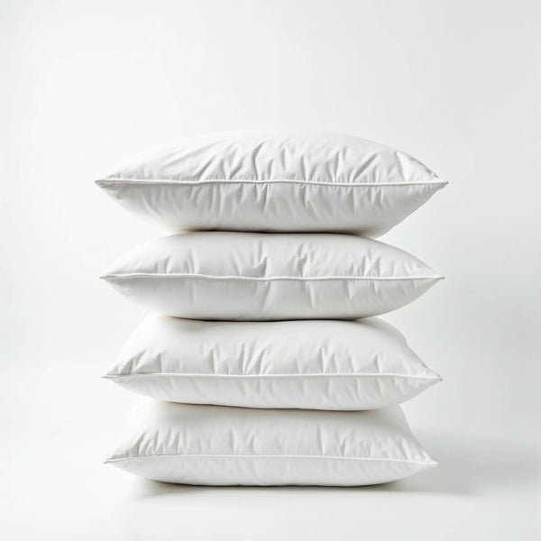 Royal Comfort Duck Feather Down Pillows 50 x 75cm Set Hotel Quality 4 Pack - Myzenhome