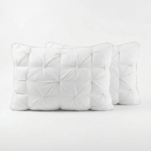Royal Comfort Luxury Hotel Pillow 2 Pack 800GSM Microfibre 50x90cm White Myzenhome