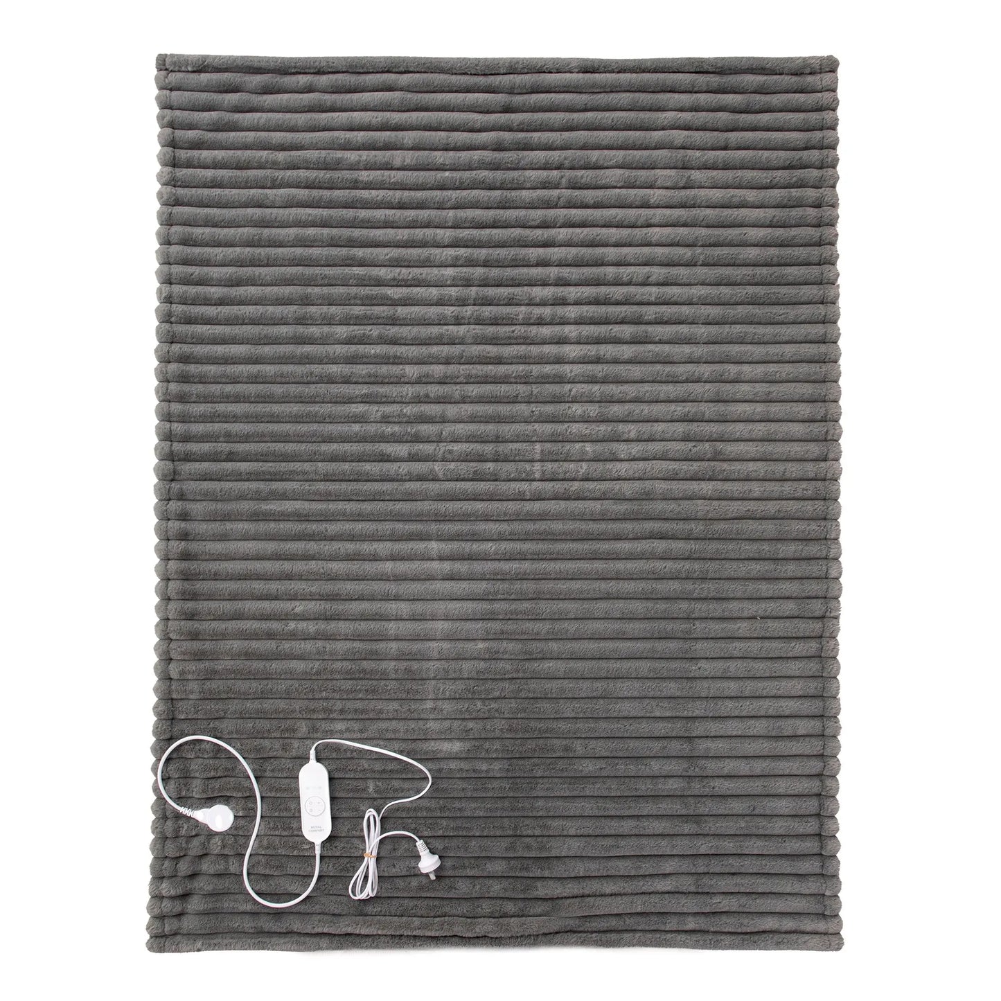 Royal Comfort Thermolux Heated Stripe Faux Fleece Throw Myzenhome