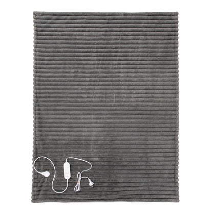 Royal Comfort Thermolux Heated Stripe Faux Fleece Throw Myzenhome