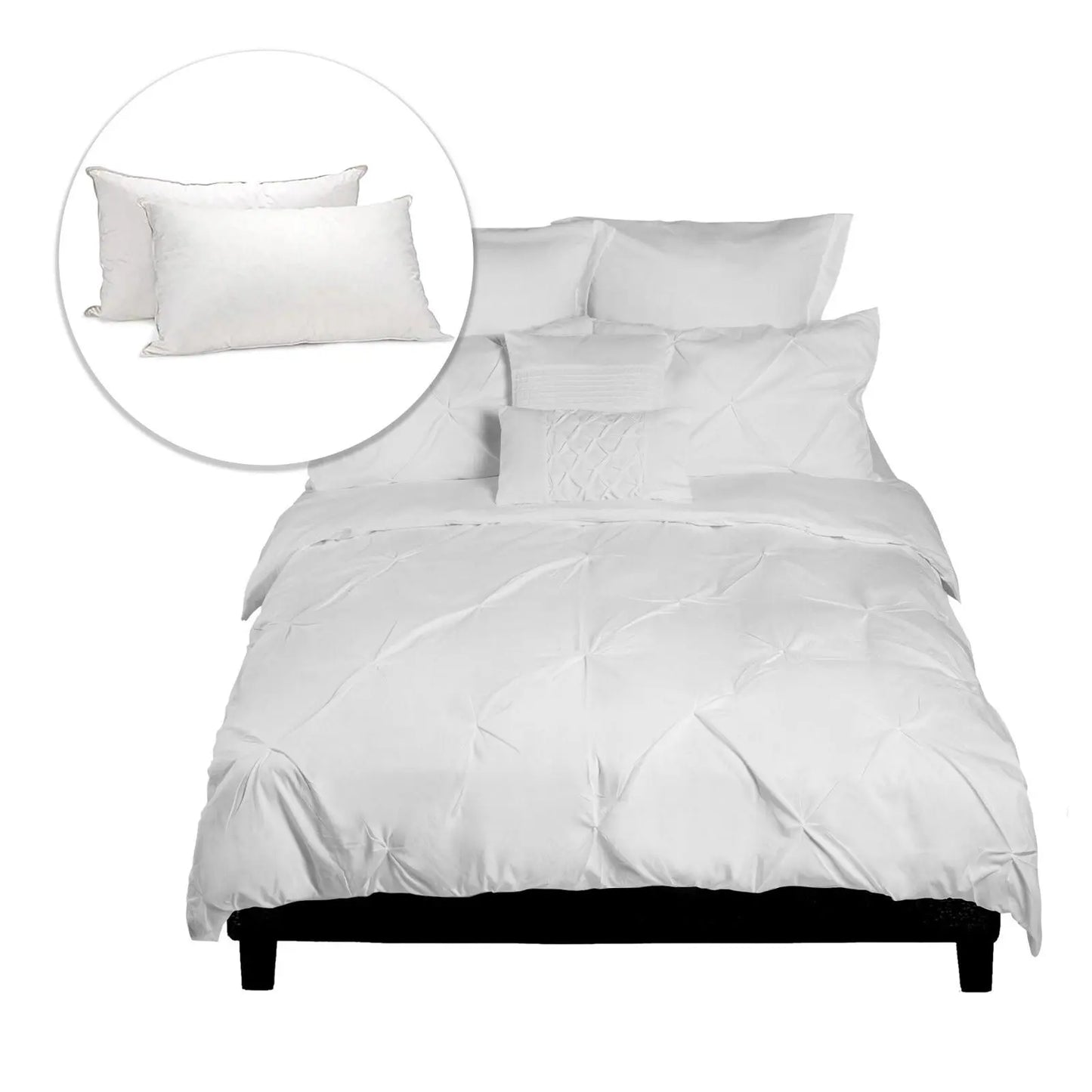 Royal Comfort Value Combo 7-Pc Comforter Set + Twin Pillows King Size Myzenhome