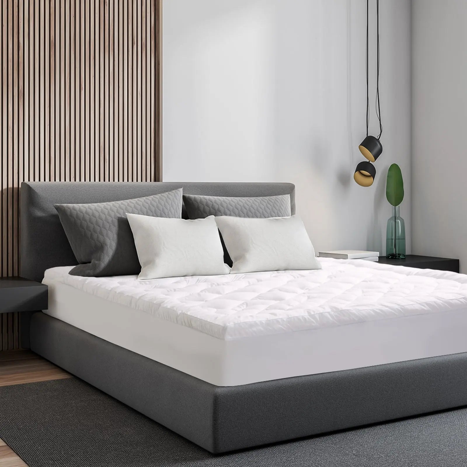 Royal comfort 1200gsm deluxe 7-zone mattress topper luxury gusset breathable Royal Comfort