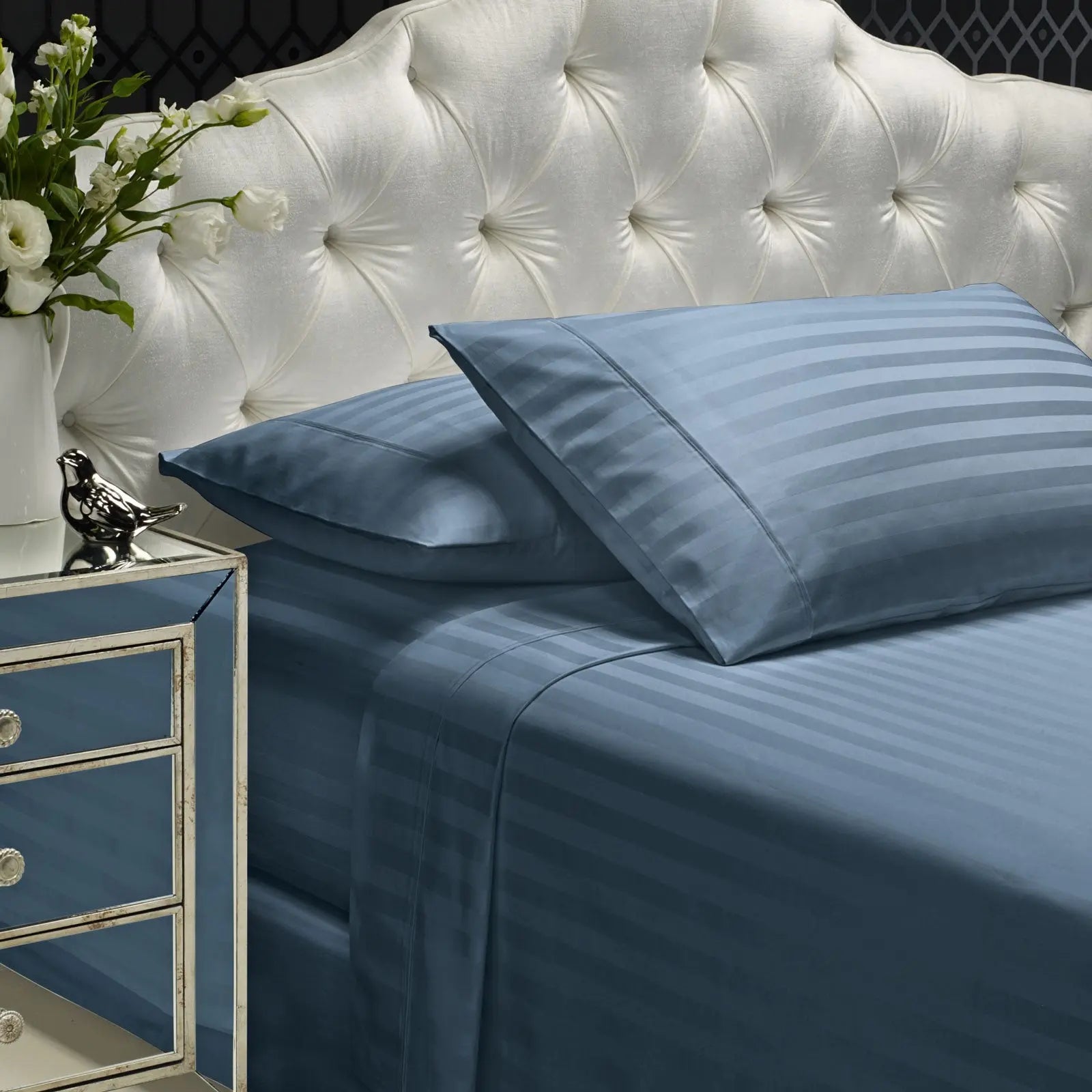 Royal comfort 1200tc sheet set damask cotton blend ultra soft sateen bedding Royal Comfort