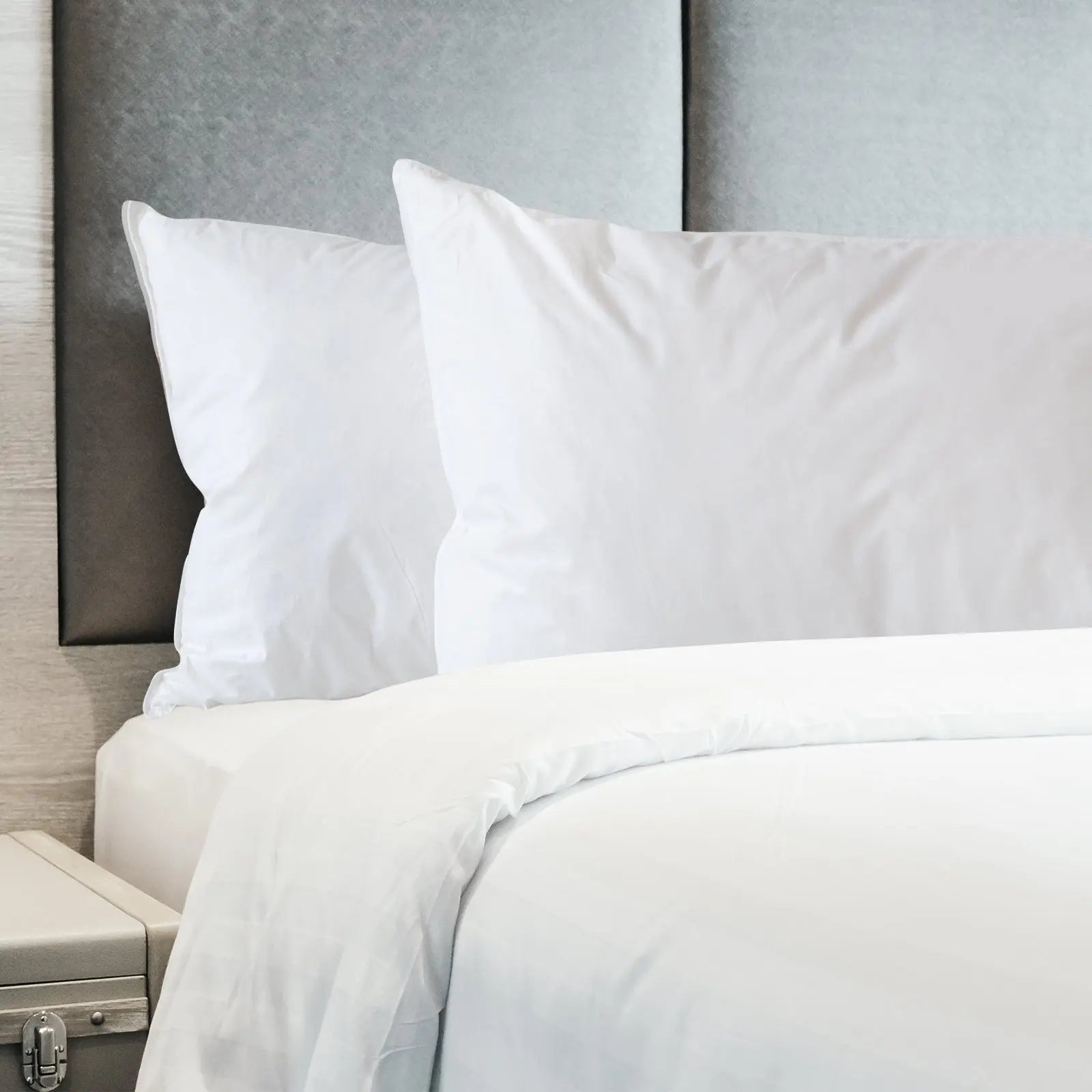 Royal comfort 350gsm bamboo quilt, 2000tc sheet set and 2 pack duck pillows set Royal Comfort