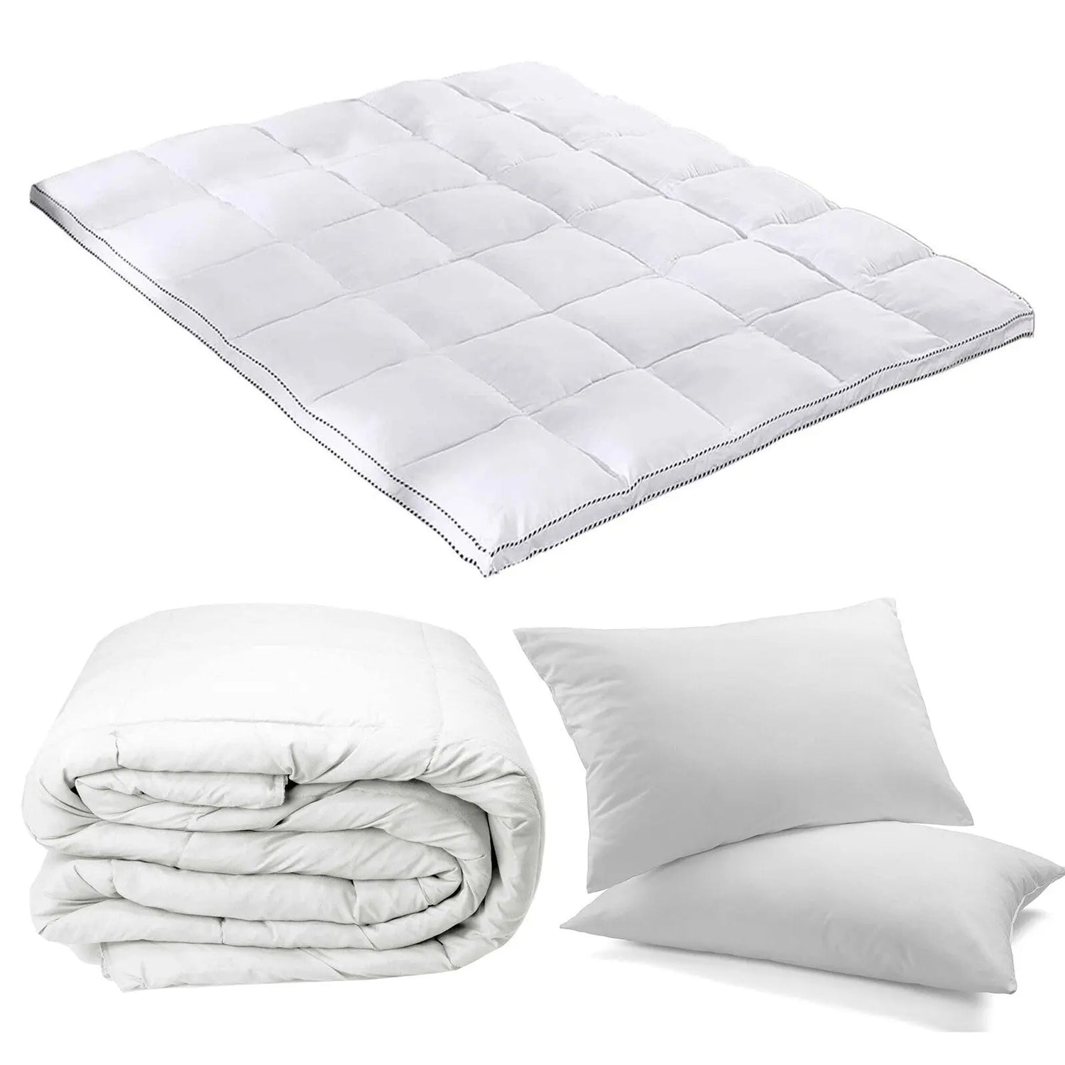 Royal comfort bedding essentials bed in bag 1 x quilt 1 x topper 2 x pillows set Royal Comfort