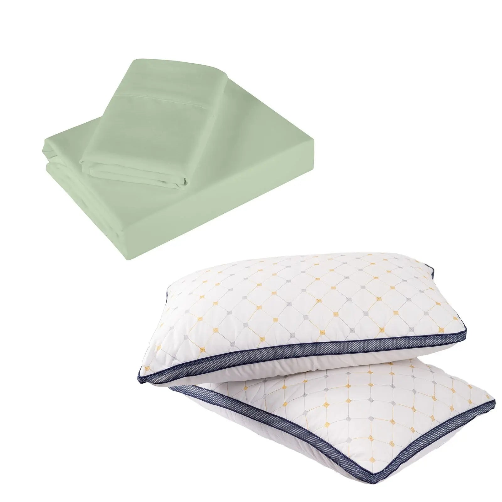 Royal comfort bedding set 1 x 1200tc 4 piece sheet set and 2 x air mesh pillows Royal Comfort