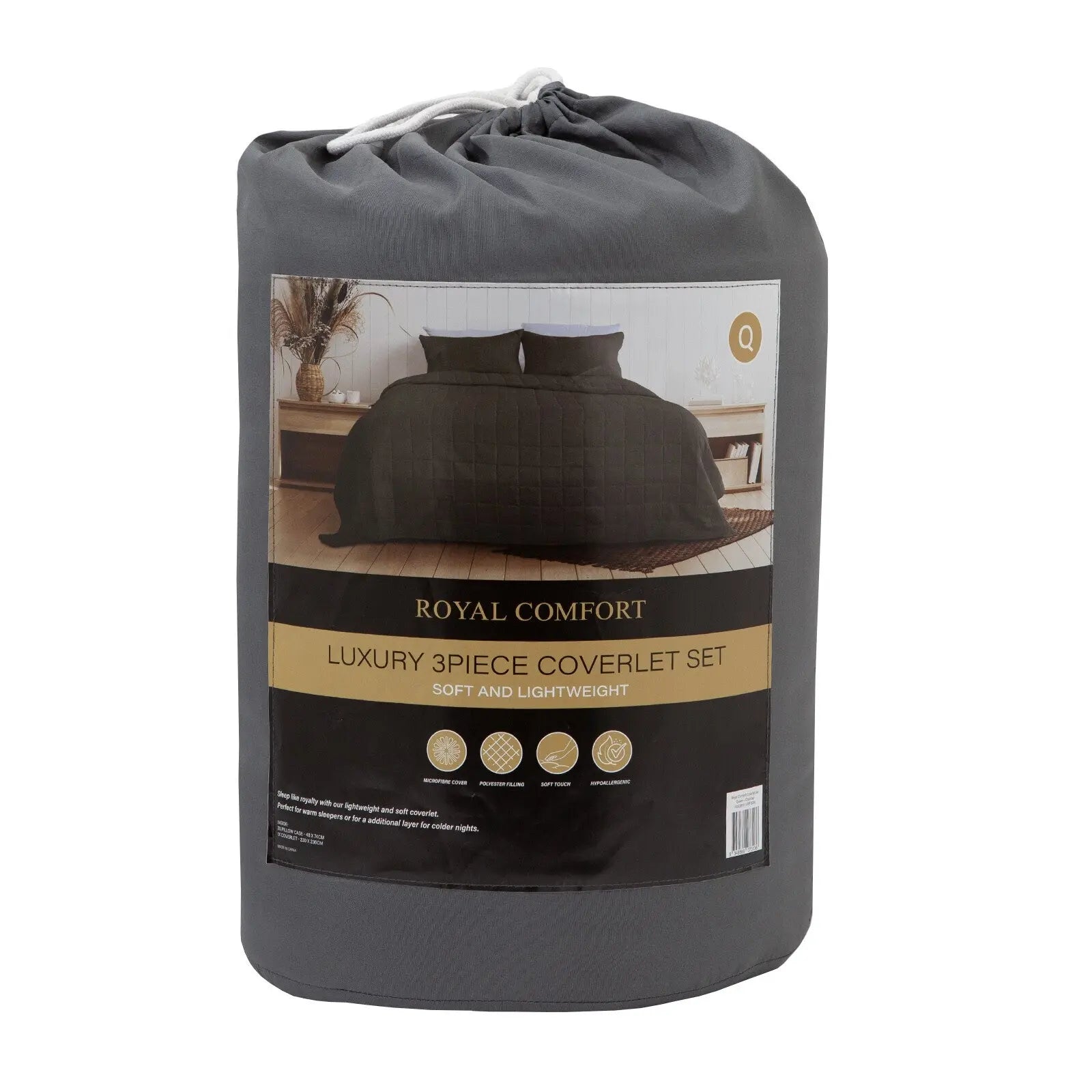 Royal comfort bedroom set 1 x comforpedic mattress and bed in a bag coverlet set Royal Comfort