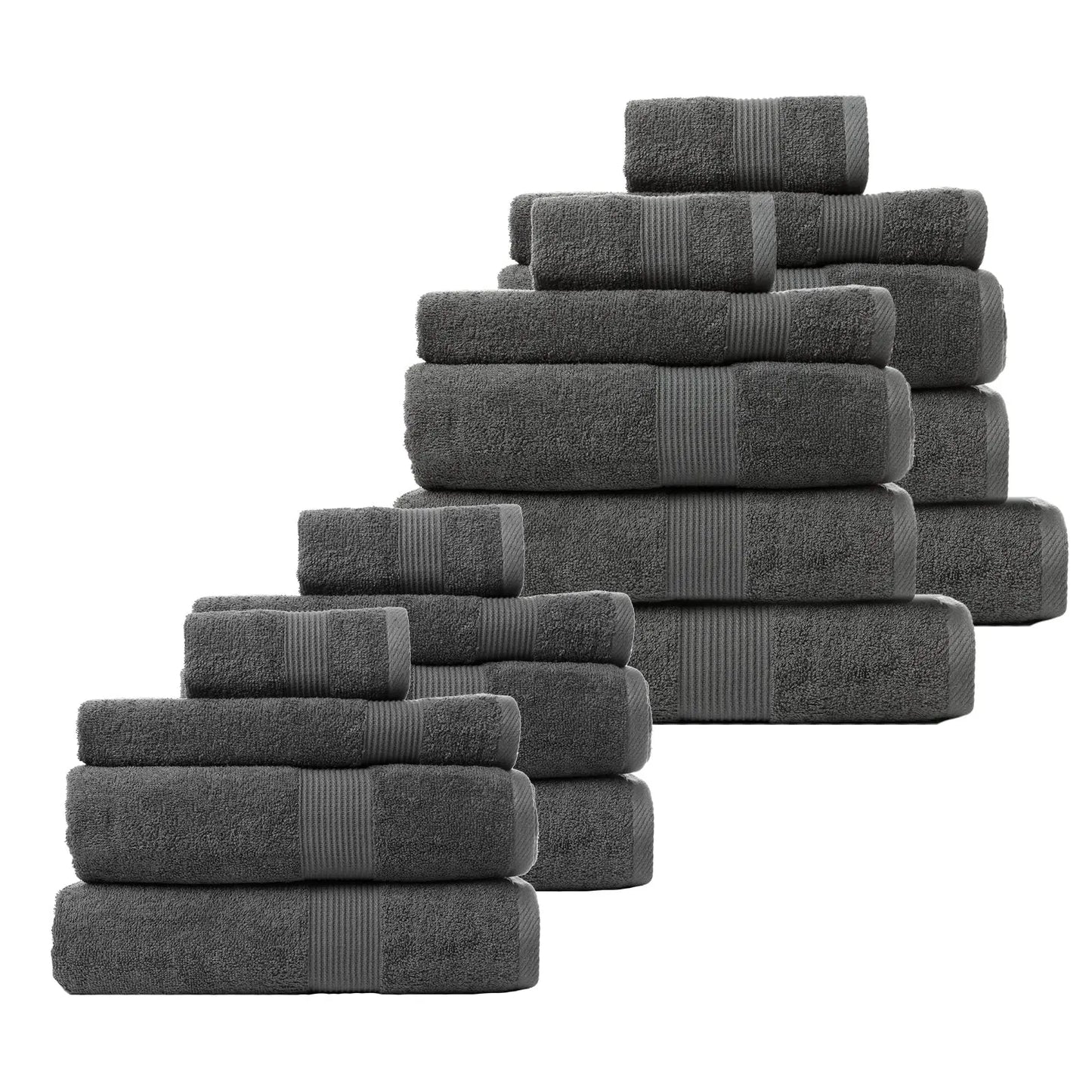 Royal comfort cotton bamboo towel bundle set 450gsm luxurious absorbent Royal Comfort