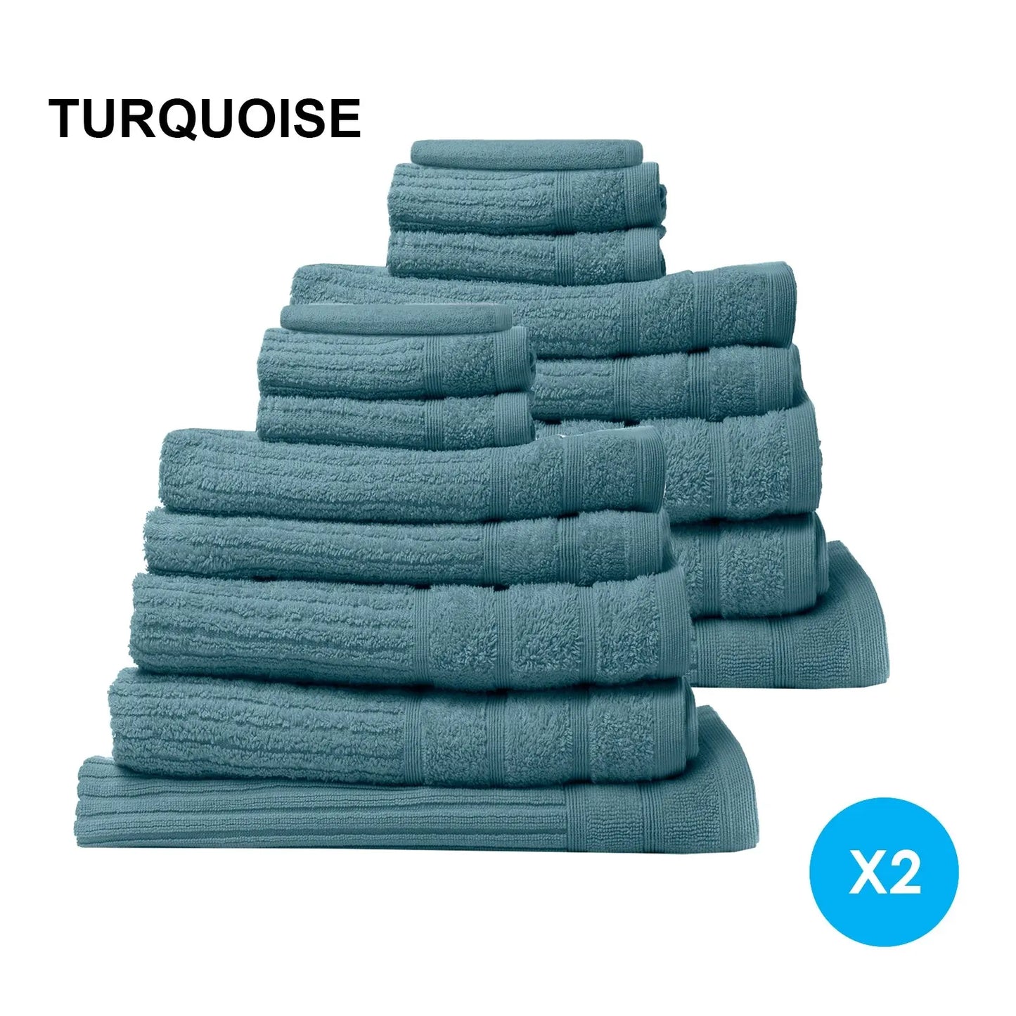 Royal comfort cotton eden towel set 600gsm luxurious absorbent Royal Comfort