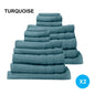 Royal comfort cotton eden towel set 600gsm luxurious absorbent Royal Comfort