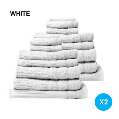 Royal comfort cotton eden towel set 600gsm luxurious absorbent Royal Comfort
