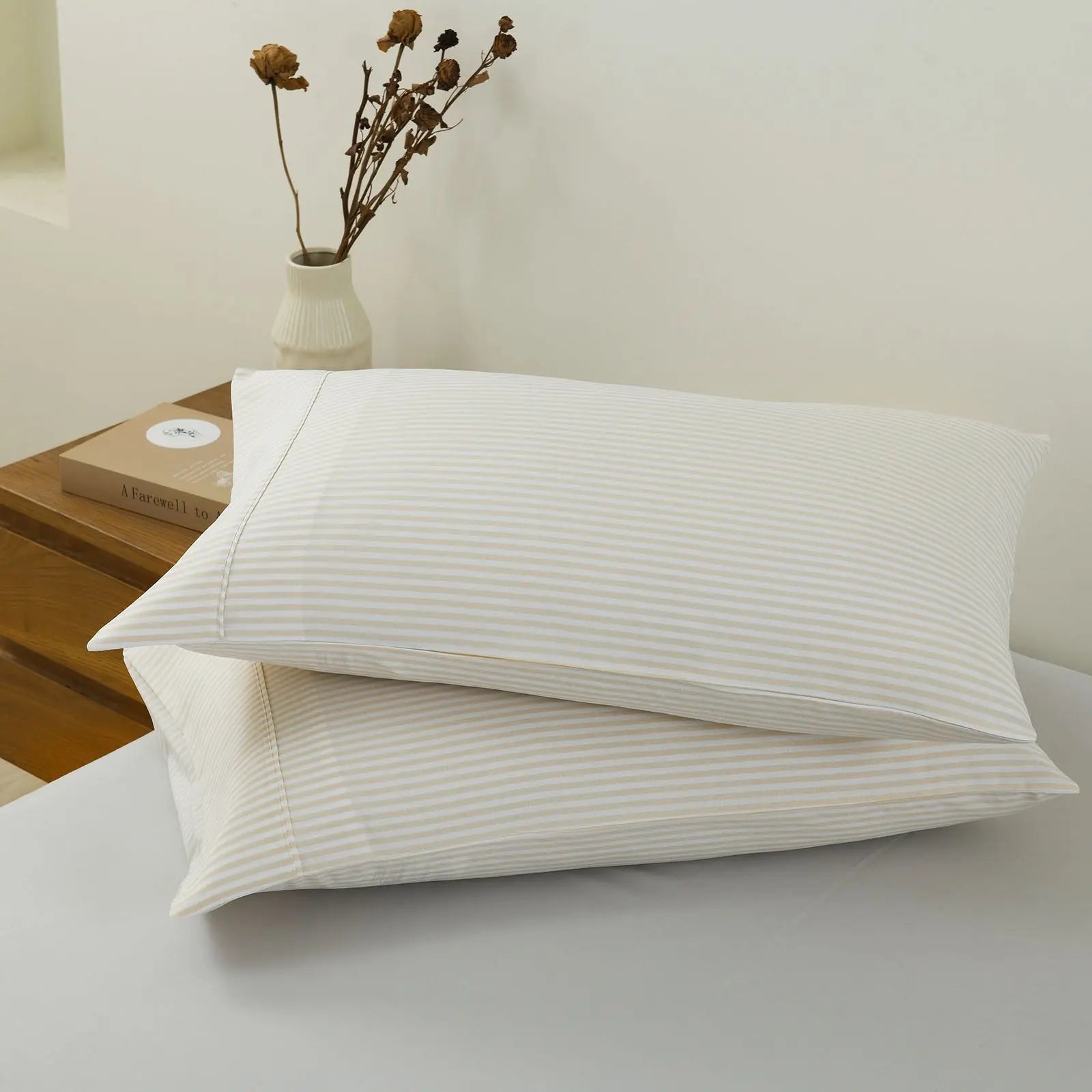 Royal comfort luxury striped linen quilt cover set soft touch premium bedding Royal Comfort