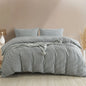 Royal comfort luxury striped linen quilt cover set soft touch premium bedding Royal Comfort