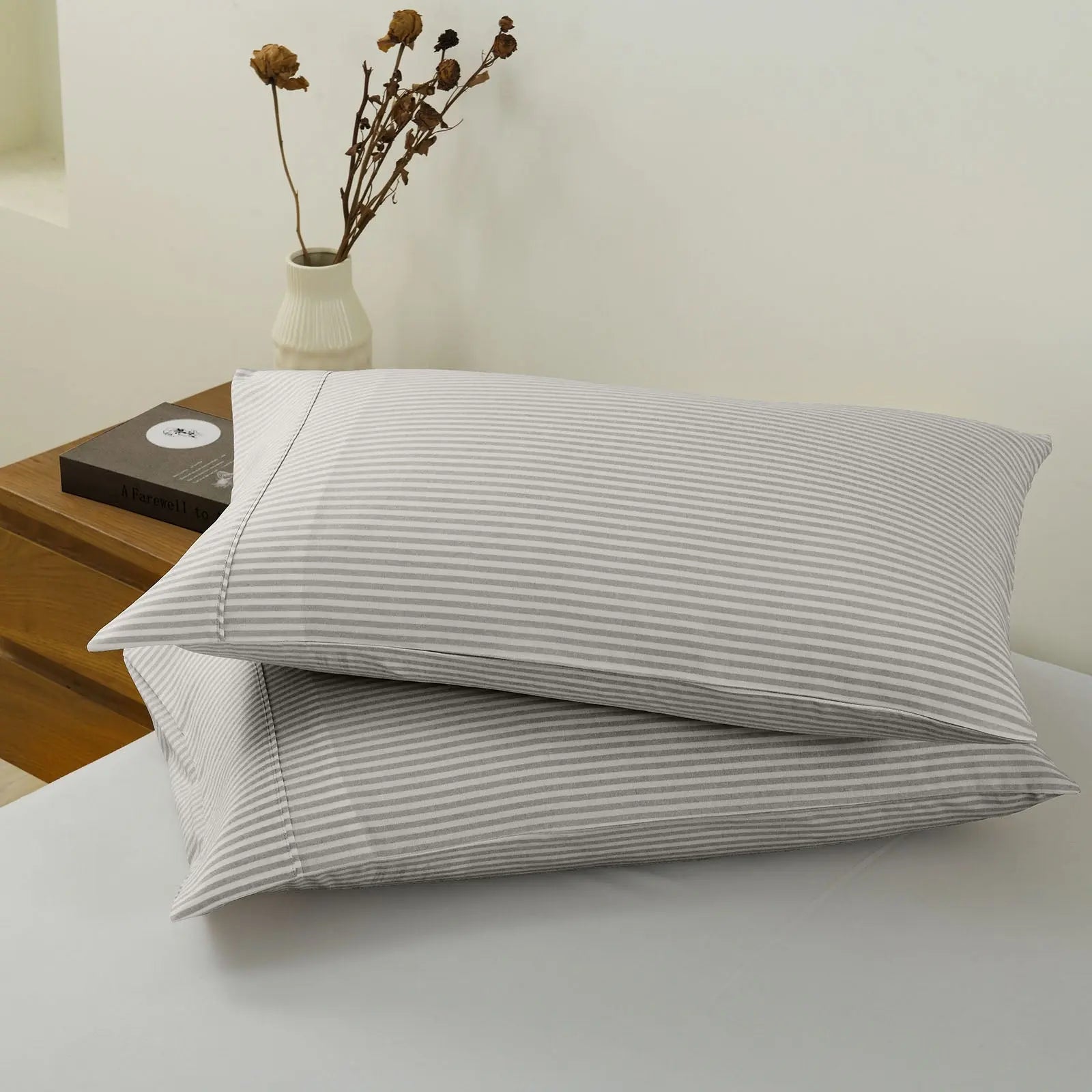 Royal comfort luxury striped linen quilt cover set soft touch premium bedding Royal Comfort