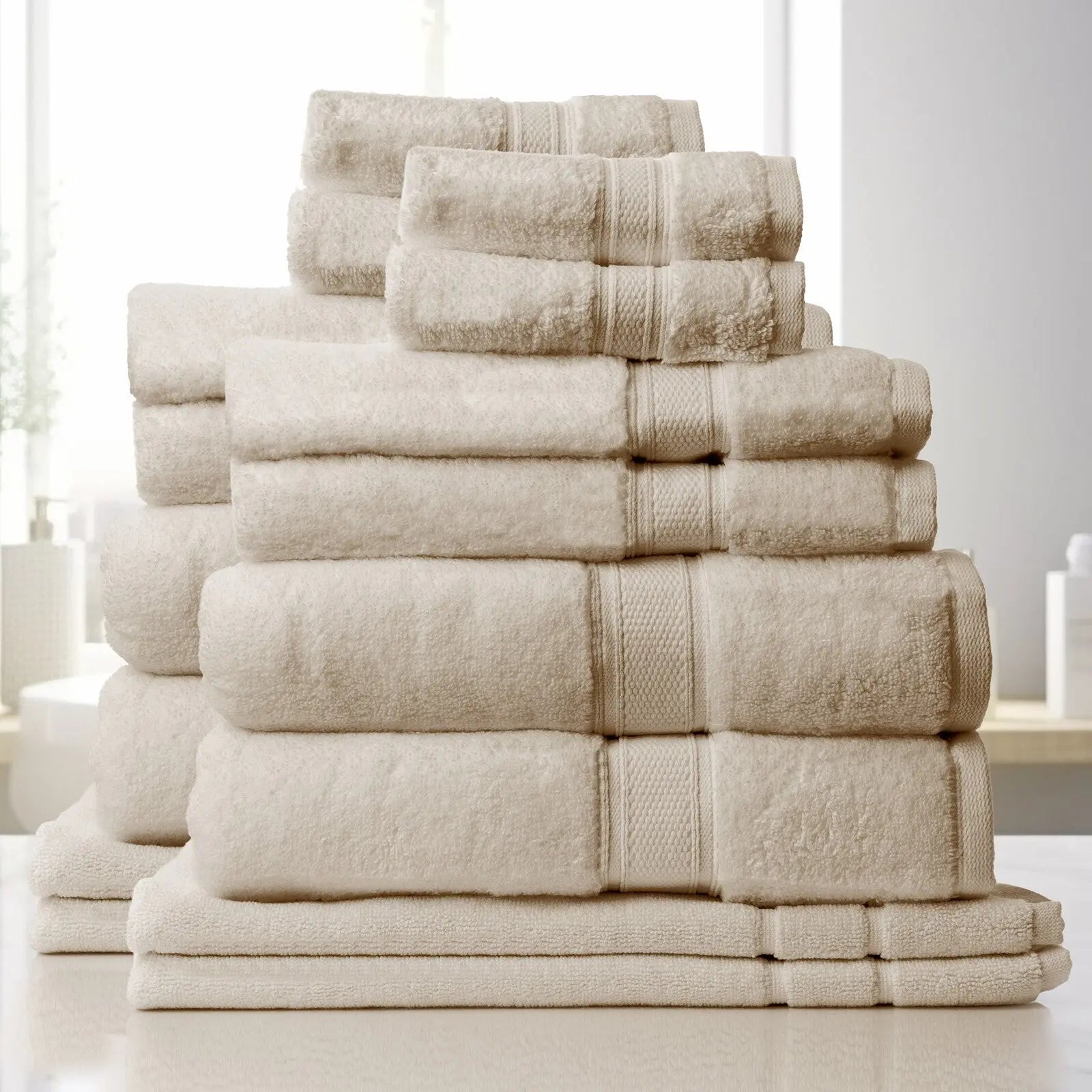 Royal comfort towel set 16 piece 100% cotton zero twist luxury plush Royal Comfort