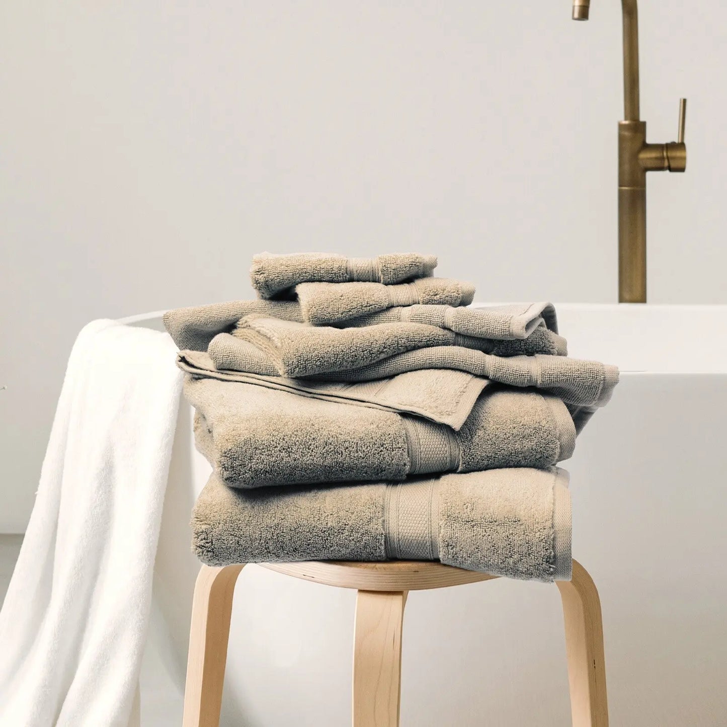 Royal comfort towel set 16 piece 100% cotton zero twist luxury plush Royal Comfort