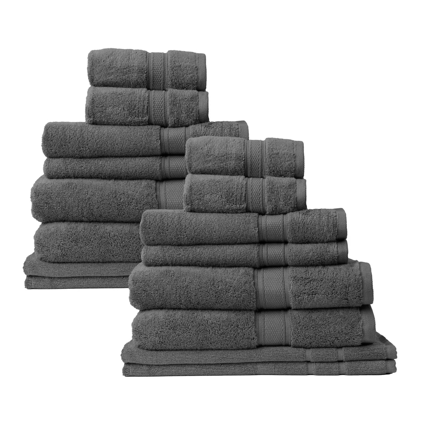 Royal comfort towel set 16 piece 100% cotton zero twist luxury plush Royal Comfort