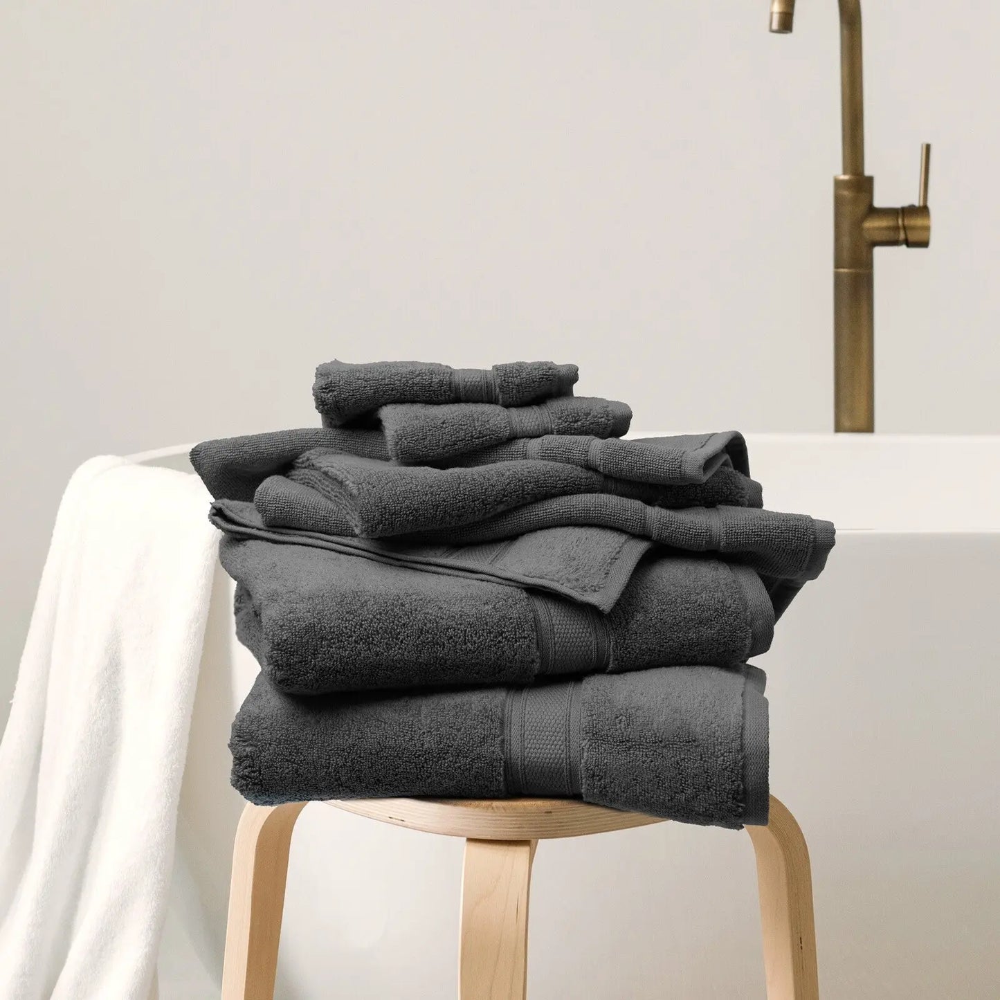 Royal comfort towel set 16 piece 100% cotton zero twist luxury plush Royal Comfort