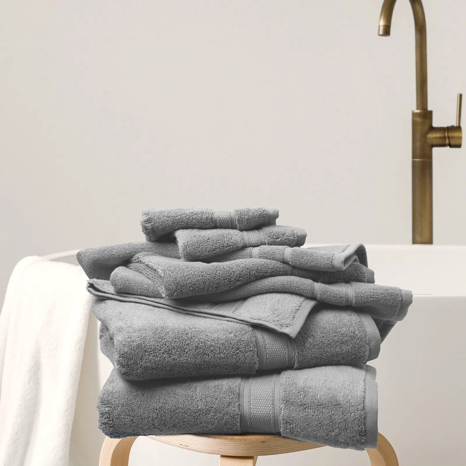 Royal comfort towel set 16 piece 100% cotton zero twist luxury plush Royal Comfort