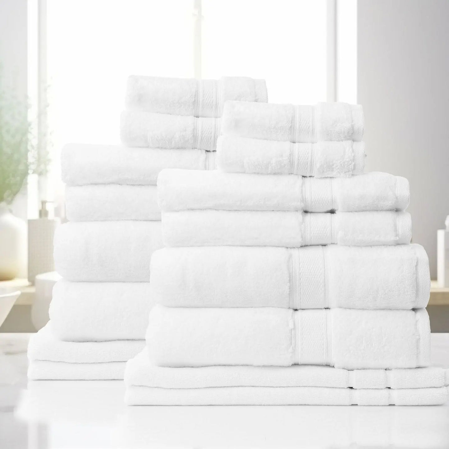 Royal comfort towel set 16 piece 100% cotton zero twist luxury plush Royal Comfort
