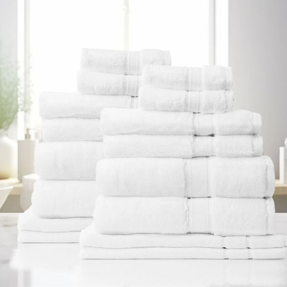Royal comfort towel set 16 piece 100% cotton zero twist luxury plush Royal Comfort