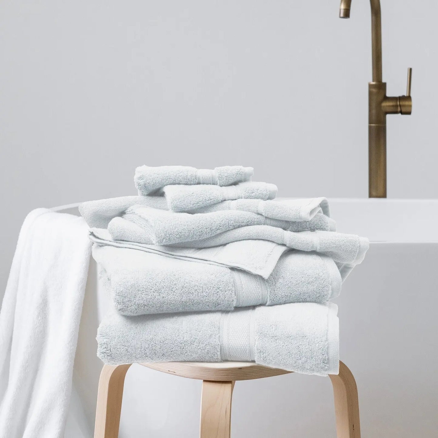 Royal comfort towel set 16 piece 100% cotton zero twist luxury plush Royal Comfort