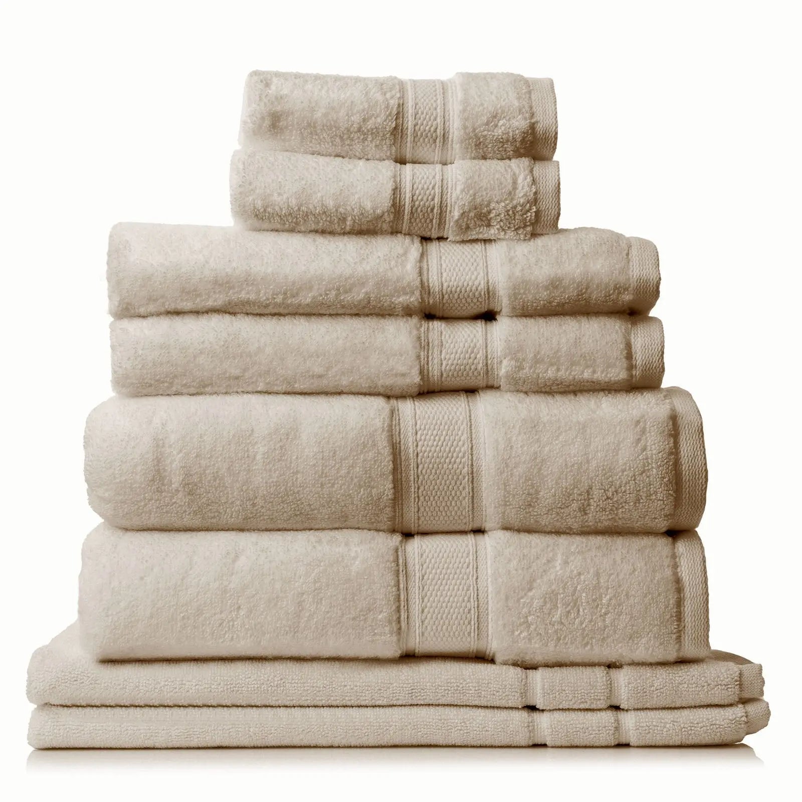Royal comfort towel set 8 piece 100% cotton zero twist luxury plush Royal Comfort