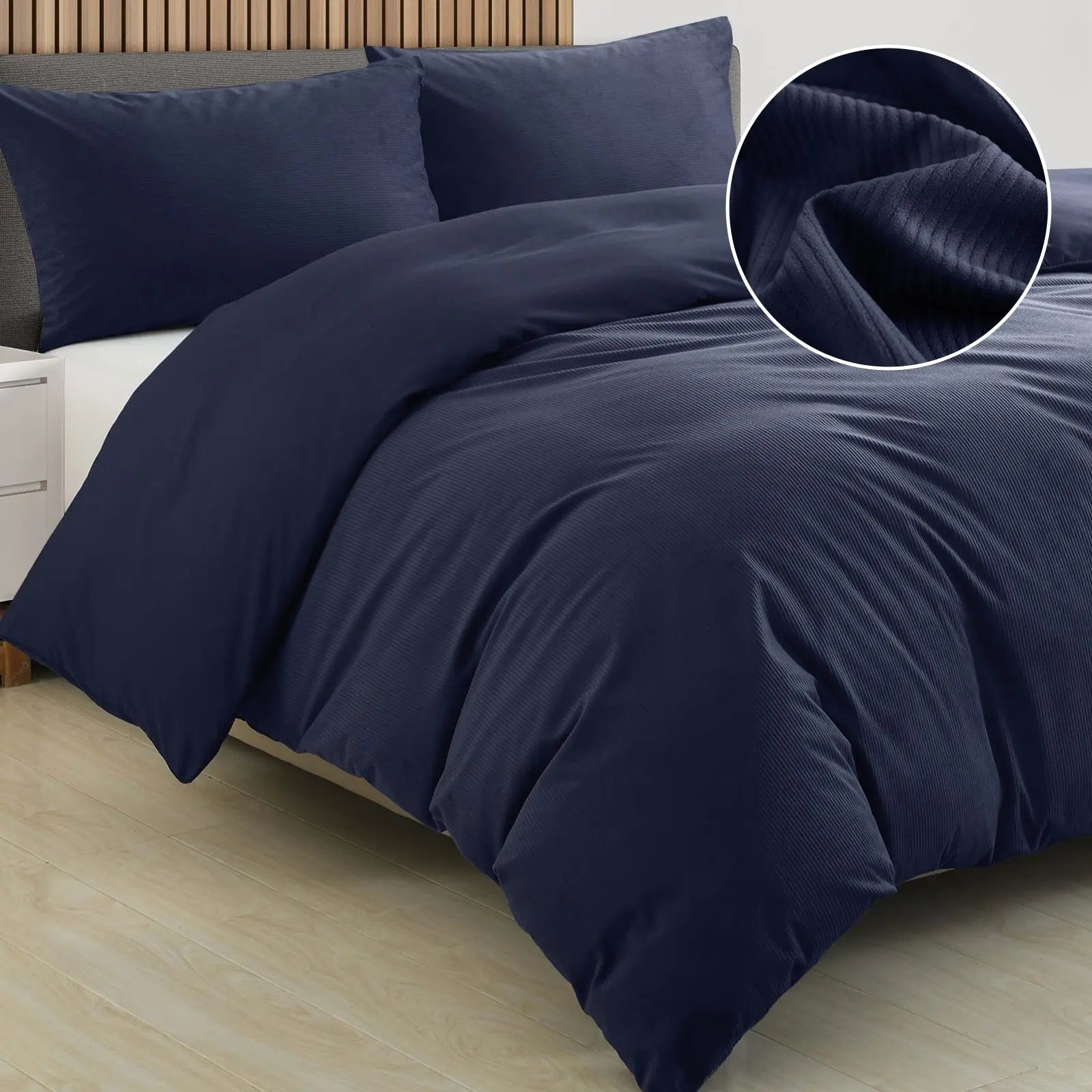 Royal comfort velvet corduroy quilt cover set super soft luxurious warmth Royal Comfort