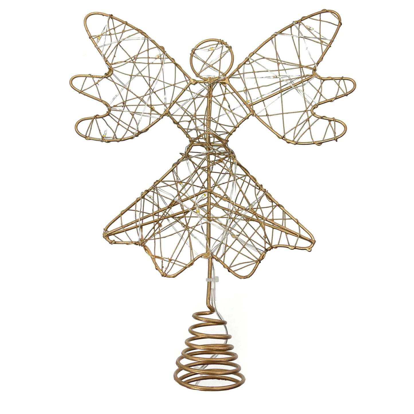 Santa's Helper Christmas Tree Angel Topper - Elegant Ornament for Festive Trees Myzenhome