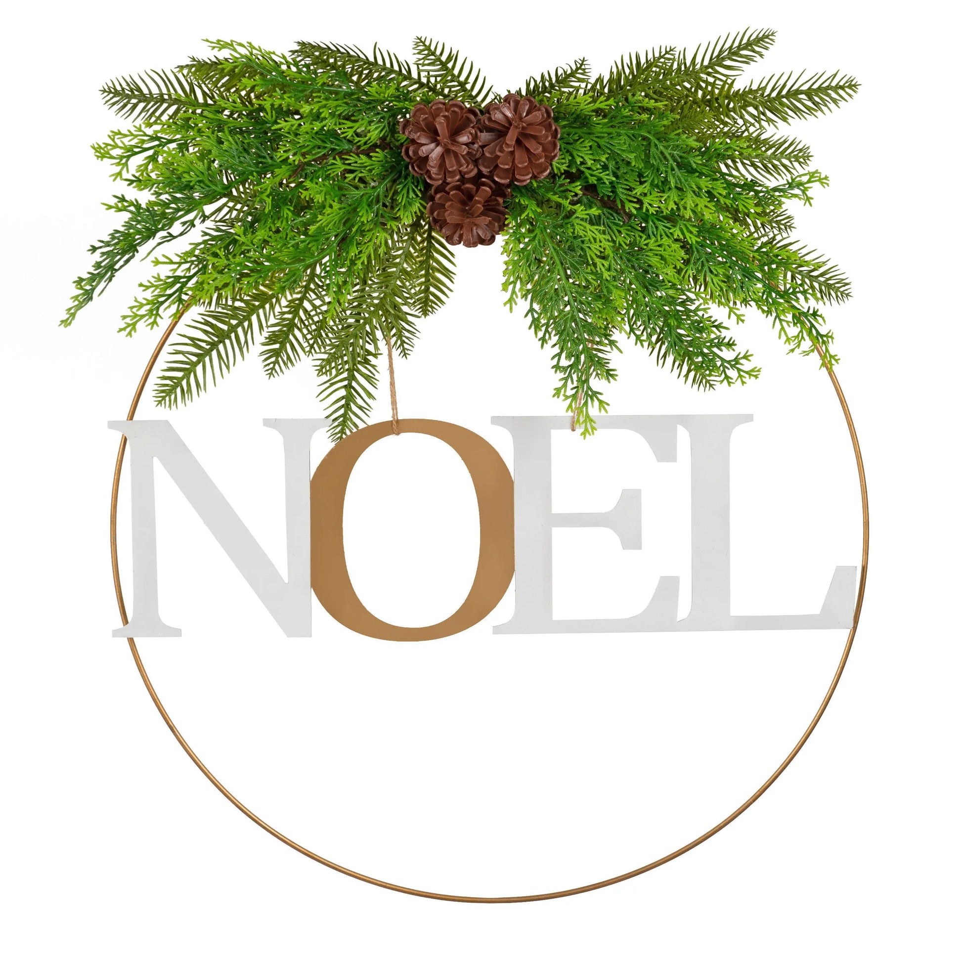 Santa's Helper Noel Christmas Wreath Charming Seasonal Touch 50CM Myzenhome