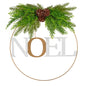 Santa's Helper Noel Christmas Wreath Charming Seasonal Touch 50CM Myzenhome