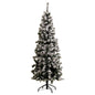 Santa's Helper Snowed Christmas Slim Tree With 200 LED Lights 180cm Myzenhome