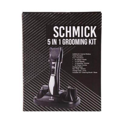 Schmick 5-In-1 Grooming Kit 7 Head Attachments USB Charging Convenient Myzenhome