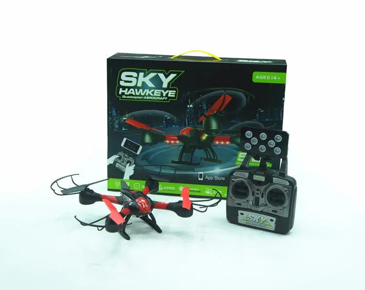 Sky Hawkeye Six-Axis Gyro-Stabilised LED Navigation Quadcopter Real-Time Drone - Myzenhome