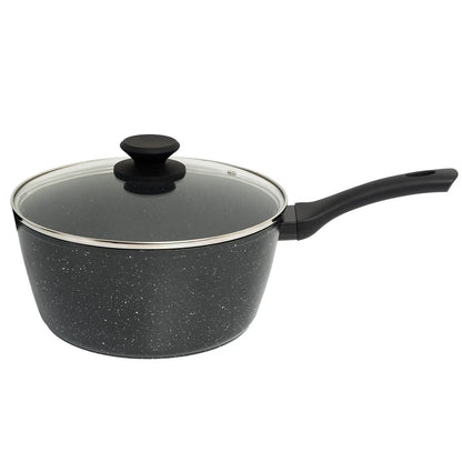 Stone Chef 3 Piece Set - 28cm Wok, 20cm Saucepan + Lid, 28cm Deep Frypan + Lid - Myzenhome