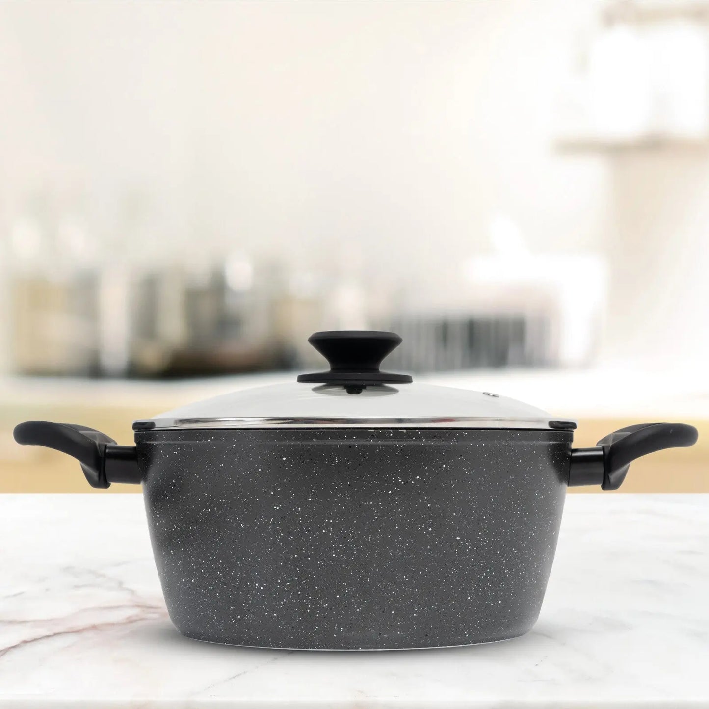 Stone Chef Forged Casserole With Lid Cookware Kitchen - Myzenhome