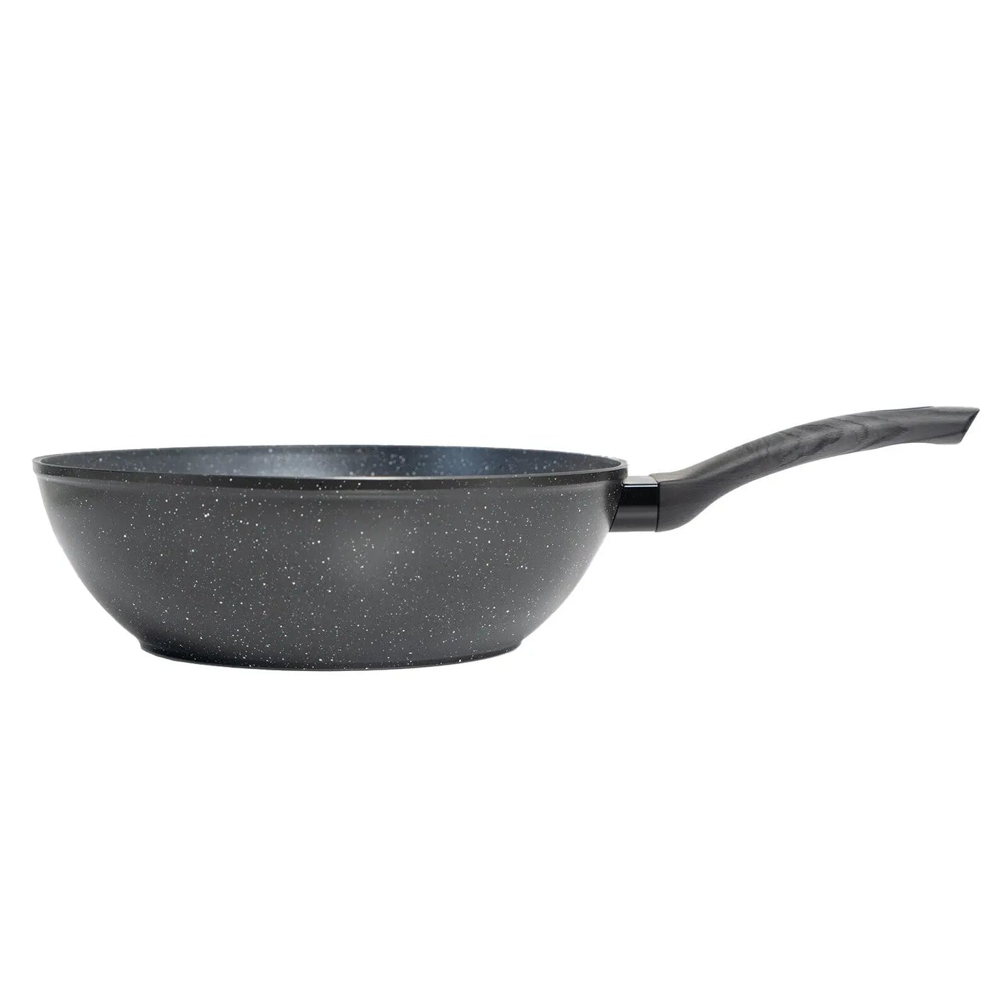 Stone Chef Forged Wok Non Stick Cookware Kitchen Grey Handle Myzenhome