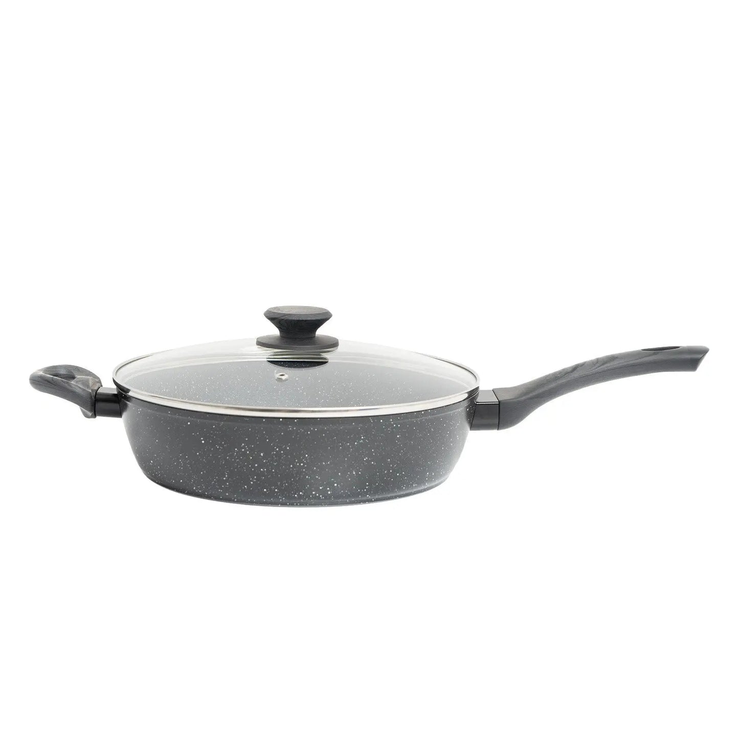 StoneChef 2 Piece Set 1 x Deep Frypan 28cm 1 x Frypan 28cm Grey Handle - Myzenhome